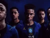 CBF e Jordan apresentam a camisa azul da Seleção para a Copa; veja fotos