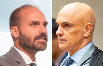 “Nosso objetivo é te tirar da Corte”, diz Eduardo Bolsonaro sobre Moraes