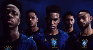 CBF e Jordan apresentam a camisa azul da Seleção para a Copa; veja fotos