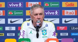 Ancelotti sobre titular na seleção: “Vão apoiar Neymar ou Endrick?”