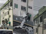 Avião de pequeno porte cai e atinge prédio em Belo Horizonte