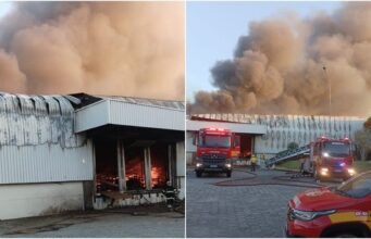 incêndio de grandes proporções atinge fábrica da Colcci em SC