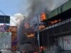 Incêndio destrói antigo prédio do Banco da Amazônia no Centro de Manaus