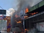 Incêndio destrói antigo prédio do Banco da Amazônia no Centro de Manaus