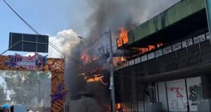 Incêndio destrói antigo prédio do Banco da Amazônia no Centro de Manaus