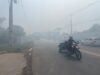 Fumaça de incêndio no Distrito Industrial se espalha por Manaus e órgão ambiental alerta para riscos à saúde